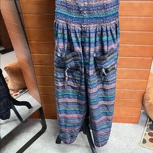 Striped Multicolor Cotton Women's Pants made in India